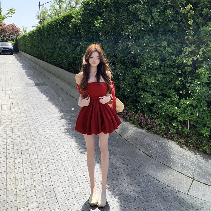 DOSOHEB Short Sleeved Dress Women's-4