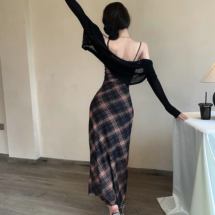 DOSOHEB Slip Dresses Women's-4