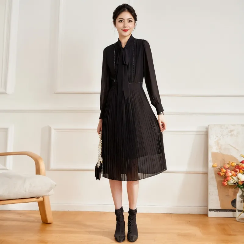 DOSOHEB Long Sleeved Dress Women's-2