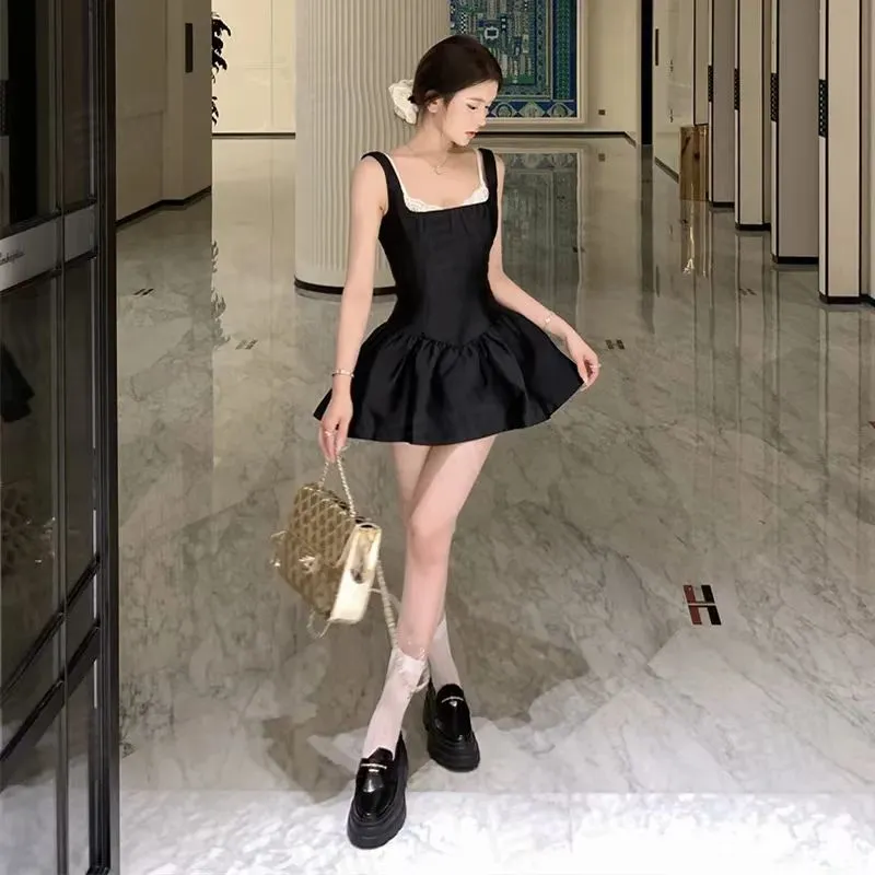 DOSOHEB Sleeveless Dress Women's Black-2