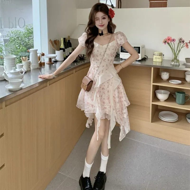 DOSOHEB Short Sleeved Dress Women's-3