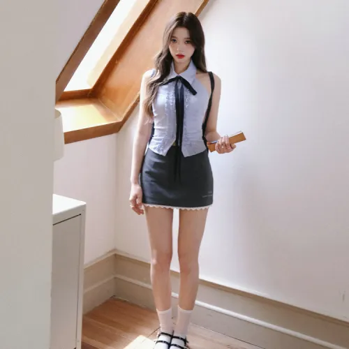 DOSOHEB Two Piece Skirt Sets Women's