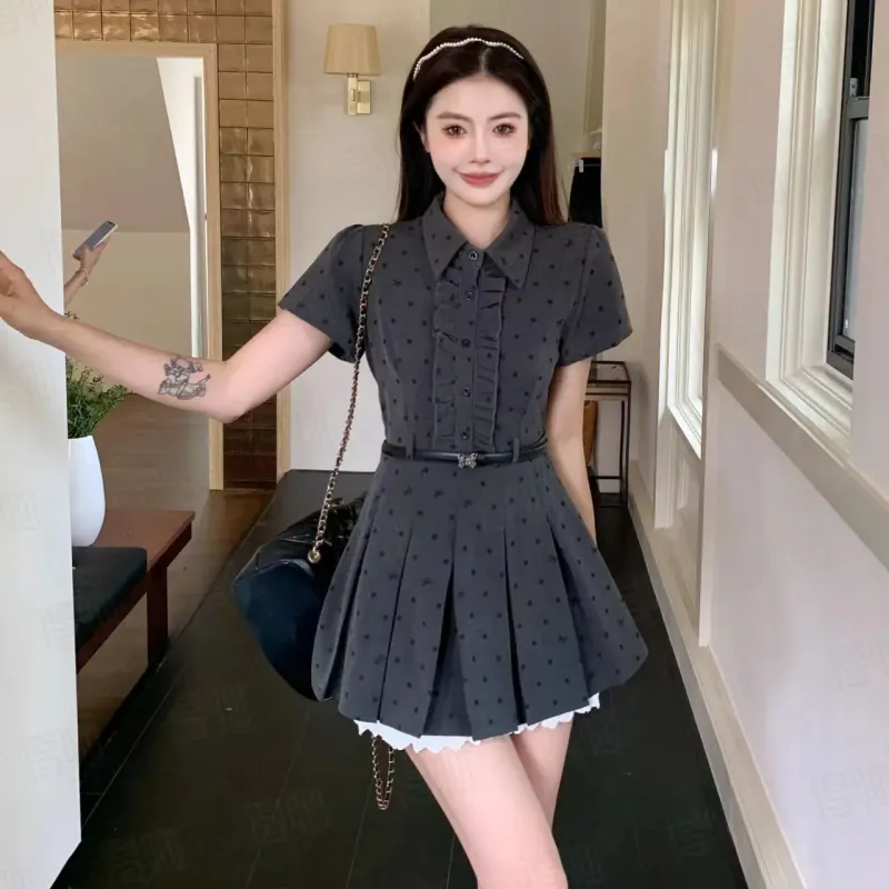 DOSOHEB Short Sleeved Dress Women's-3