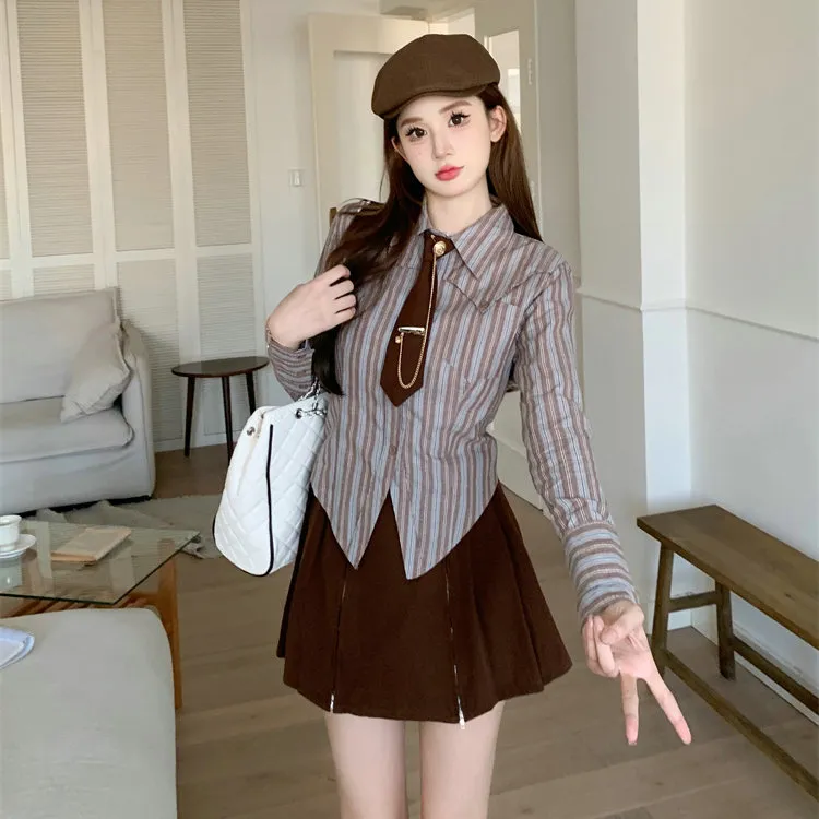 DOSOHEB Two Piece Skirt Sets Women's-1