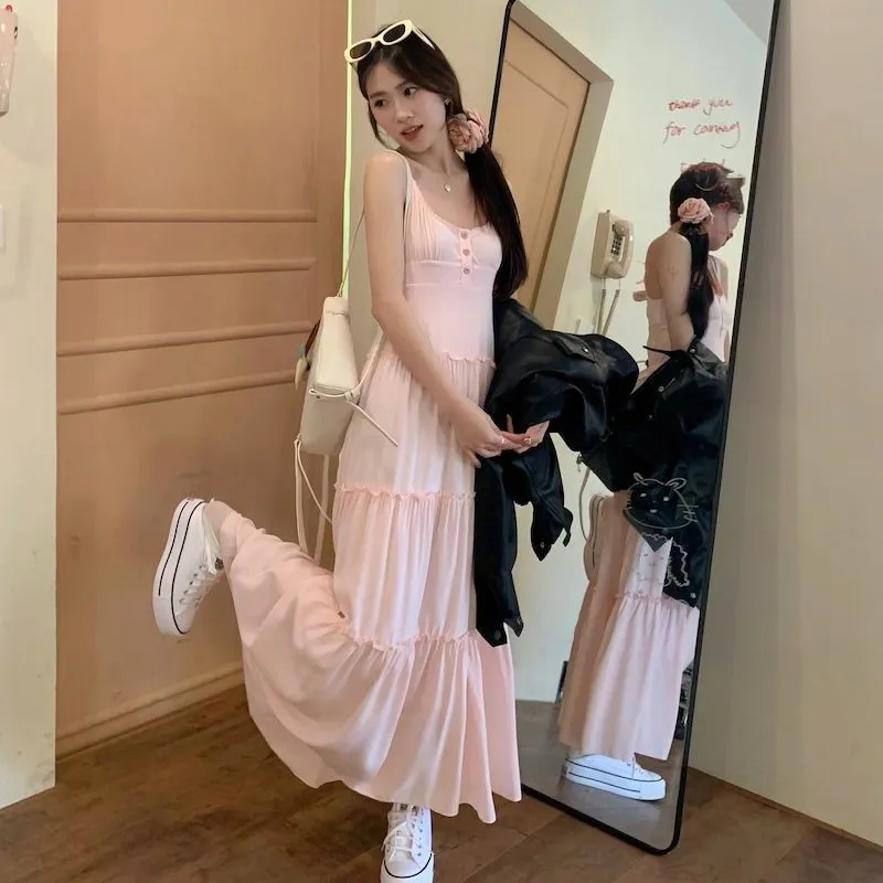 DOSOHEB Slip Dresses Women's-9
