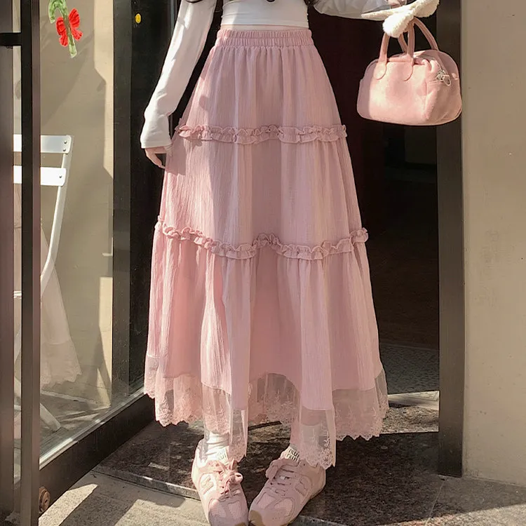 DOSOHEB Casual Long Skirt Women's-8