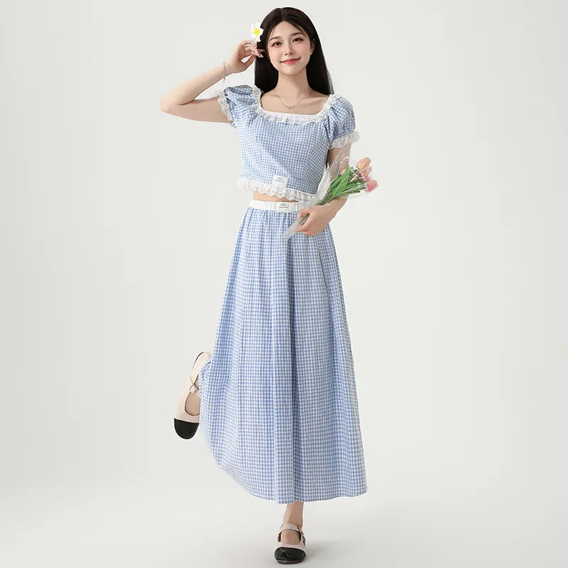 DOSOHEB Two Piece Skirt Sets Women's-2