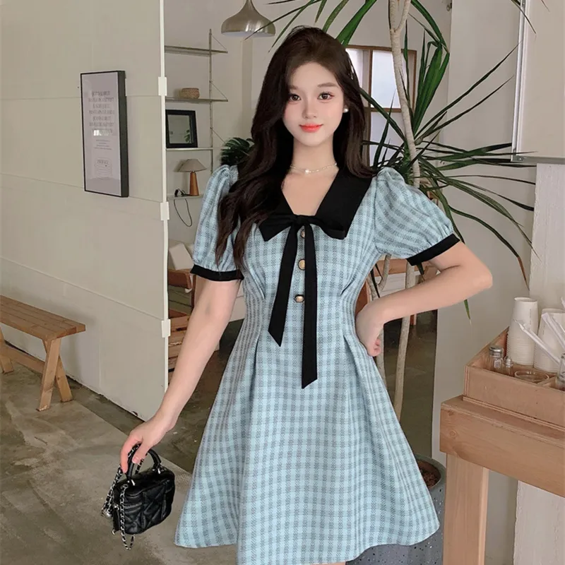 DOSOHEB Short Sleeved Dress Women's-4