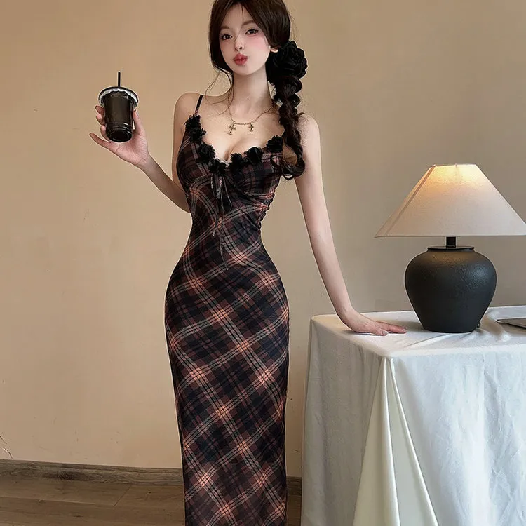 DOSOHEB Slip Dresses Women's-3