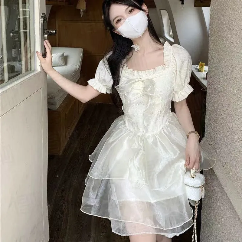 DOSOHEB Short Sleeved Dress Women's-2