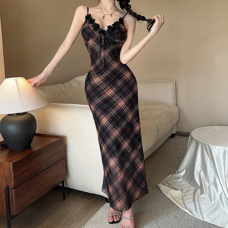 DOSOHEB Slip Dresses Women's-5