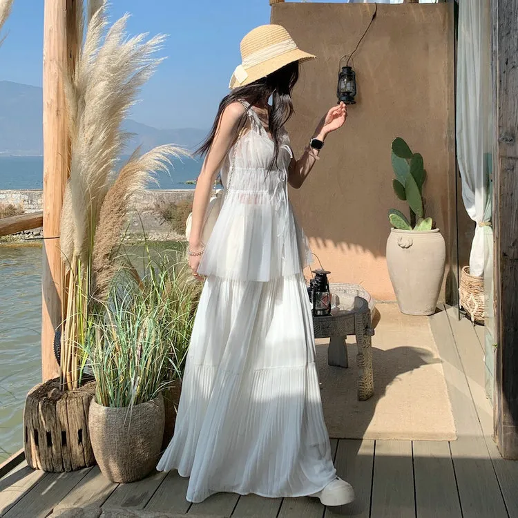 DOSOHEB Skirt Set Women's White-2