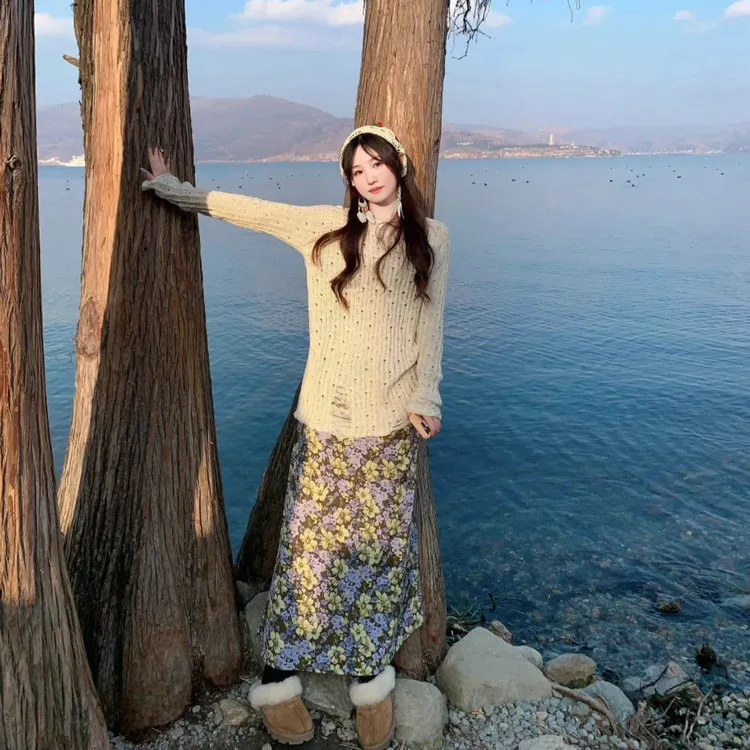 DOSOHEB Two Piece Skirt Sets Women's-3