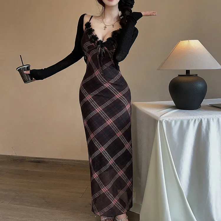 DOSOHEB Slip Dresses Women's-6