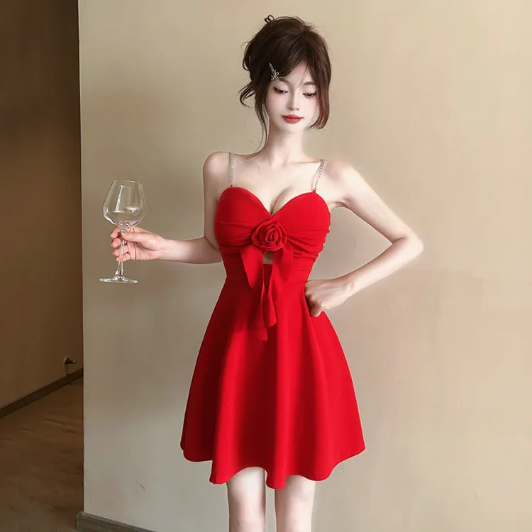DOSOHEB Slip Dresses Women's-10