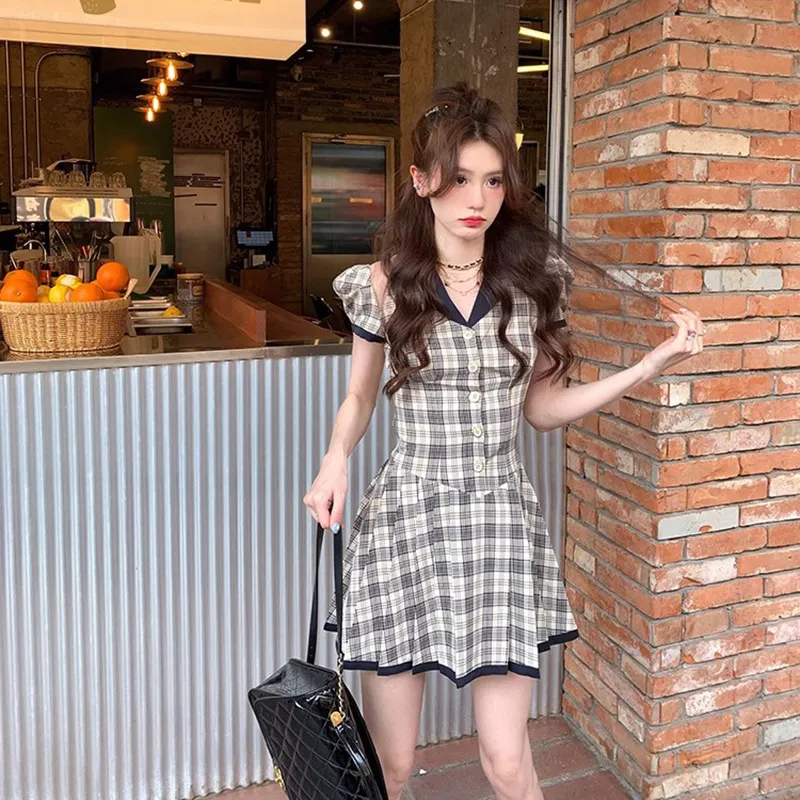 DOSOHEB Short Sleeved Dress Women's-2