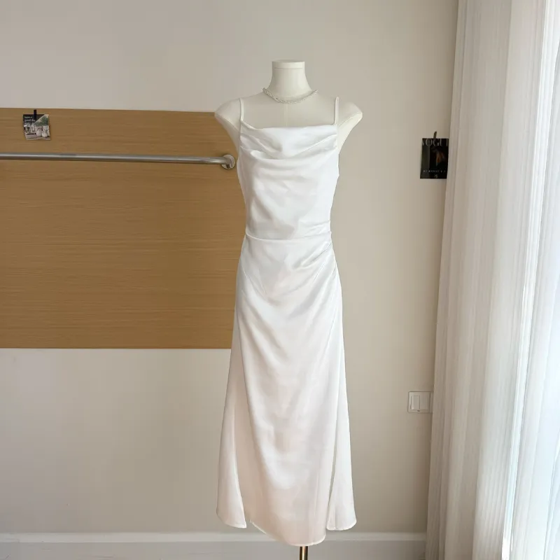 DOSOHEB Slip Dresses Women's-5