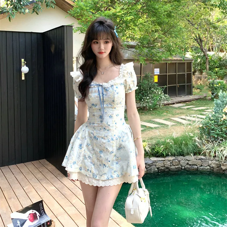DOSOHEB Short Sleeved Dress Women's-3