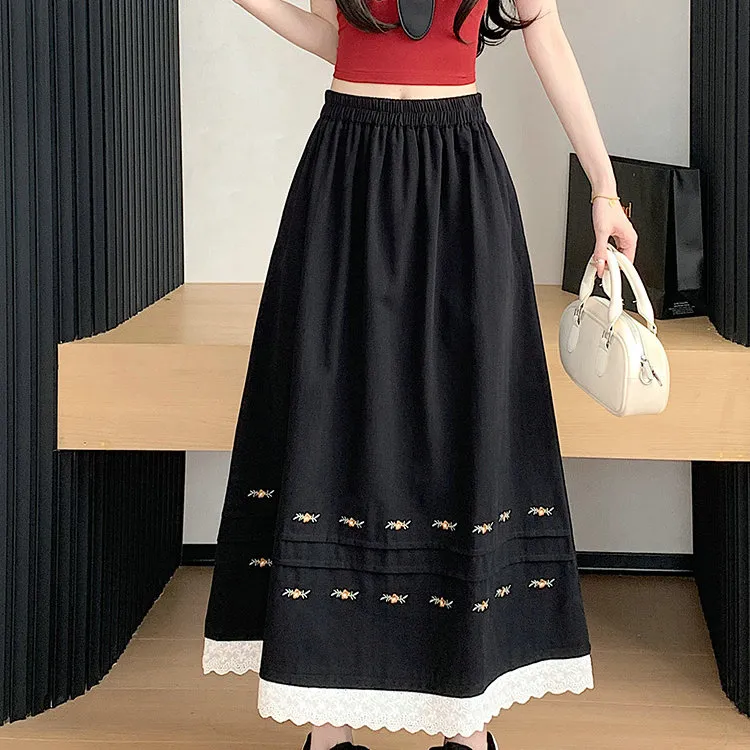DOSOHEB Casual Long Skirt Women's-2