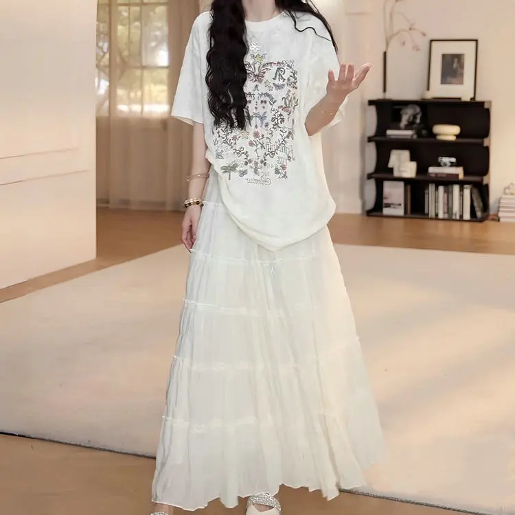 DOSOHEB Two Piece Skirt Sets Women's-3