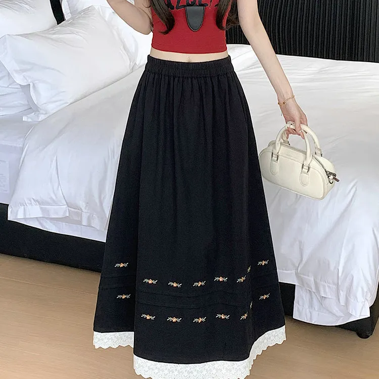 DOSOHEB Casual Long Skirt Women's-3