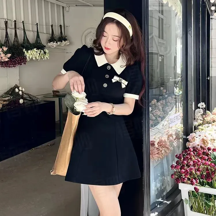 DOSOHEB Short Sleeved Dress Women's-3