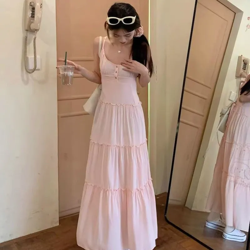DOSOHEB Slip Dresses Women's-13