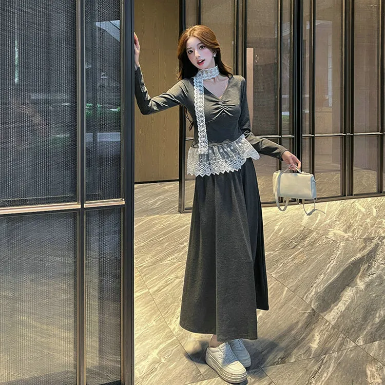 DOSOHEB Two Piece Skirt Sets Women's-2