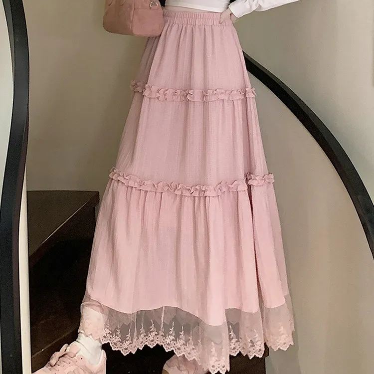 DOSOHEB Casual Long Skirt Women's-7