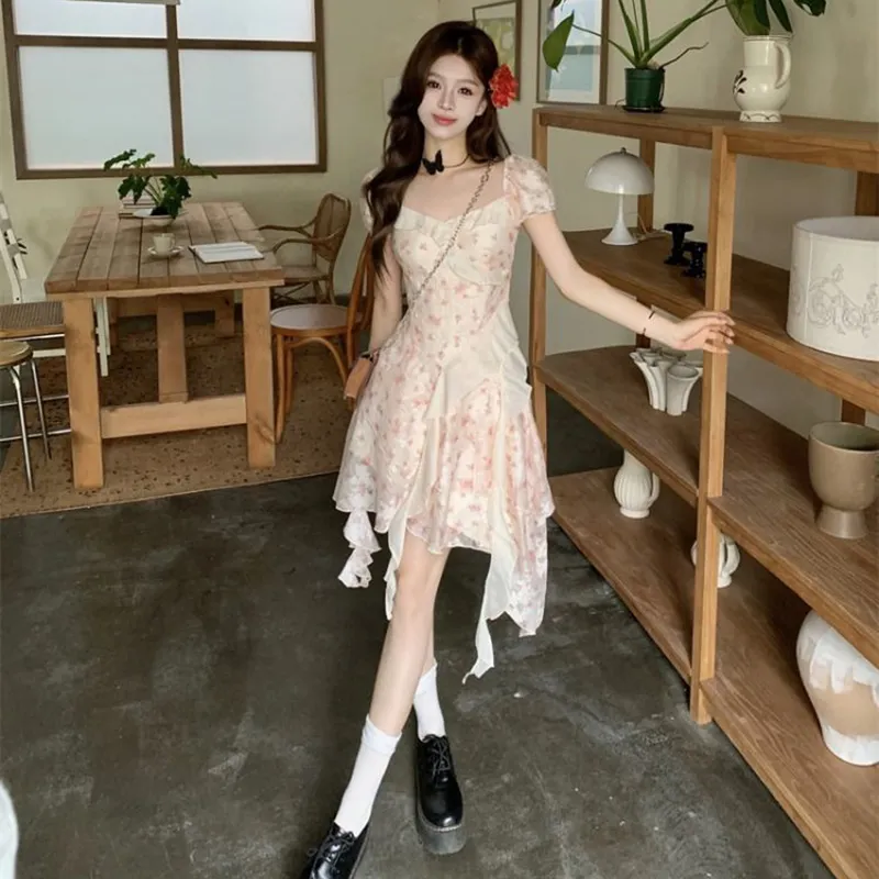 DOSOHEB Short Sleeved Dress Women's-4