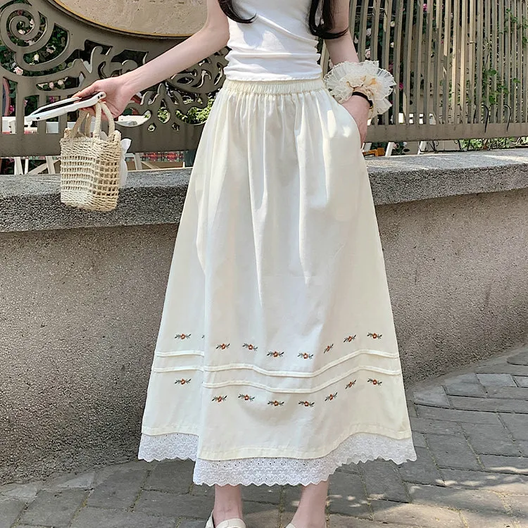 DOSOHEB Casual Long Skirt Women's-9