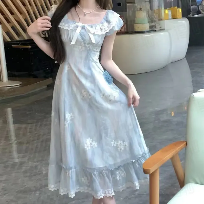 DOSOHEB Short Sleeved Dress Women's-2