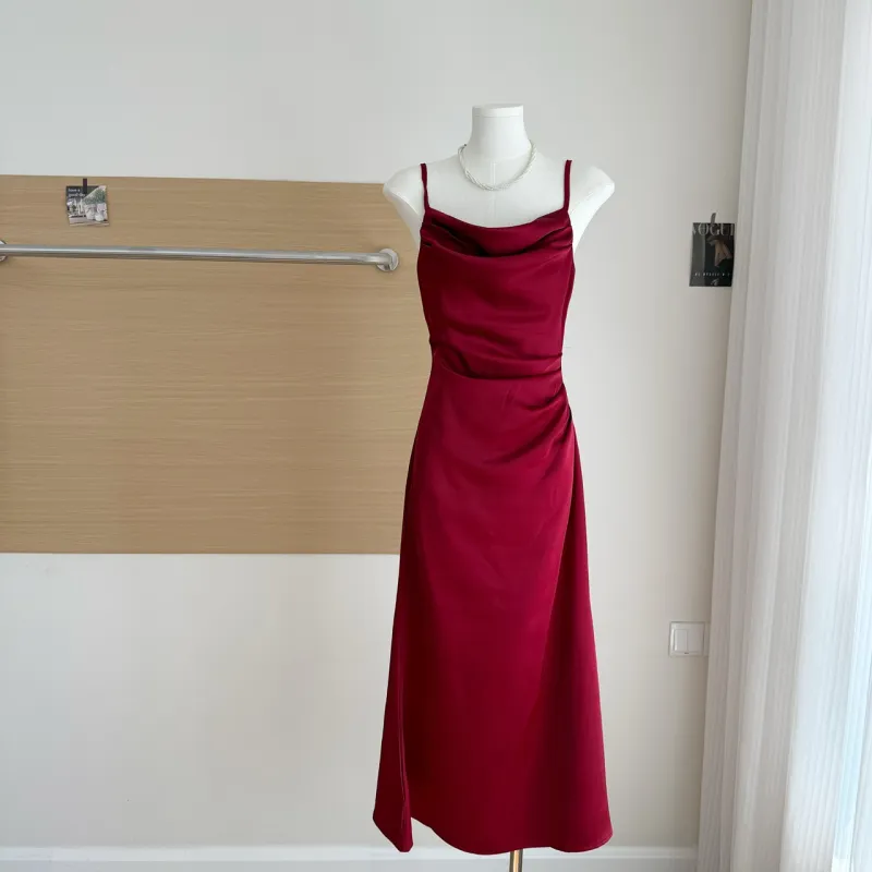 DOSOHEB Slip Dresses Women's-7