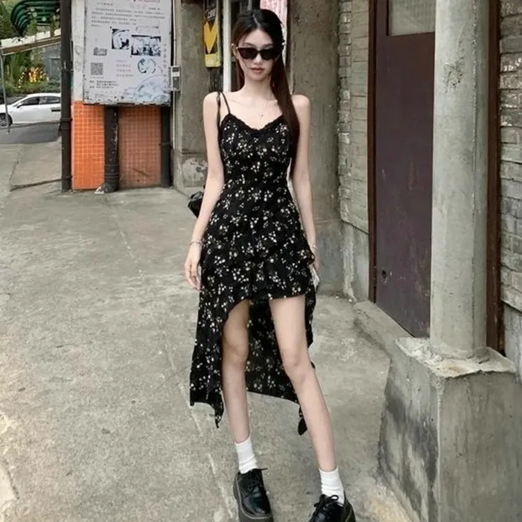 DOSOHEB Slip Dress Women's Black-2