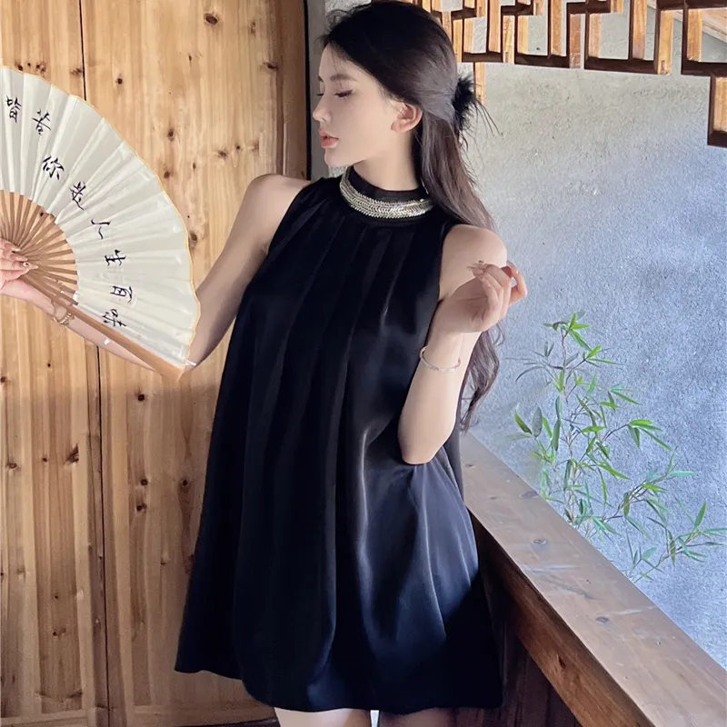DOSOHEB Sleeveless Dress Women's-3
