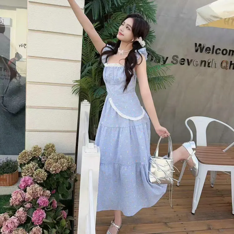 DOSOHEB Short Sleeved Dress Women's-2