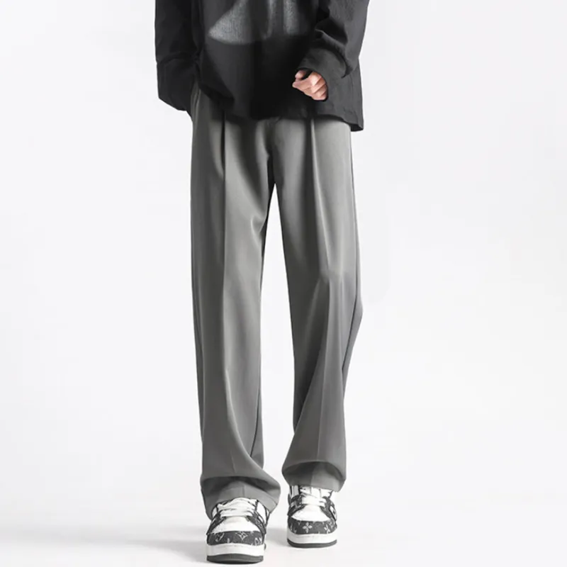 PAEFA Casual Pants Men's Dark Gray-4