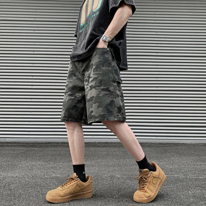 PAEFA Casual Shorts Unisex Camouflage-4
