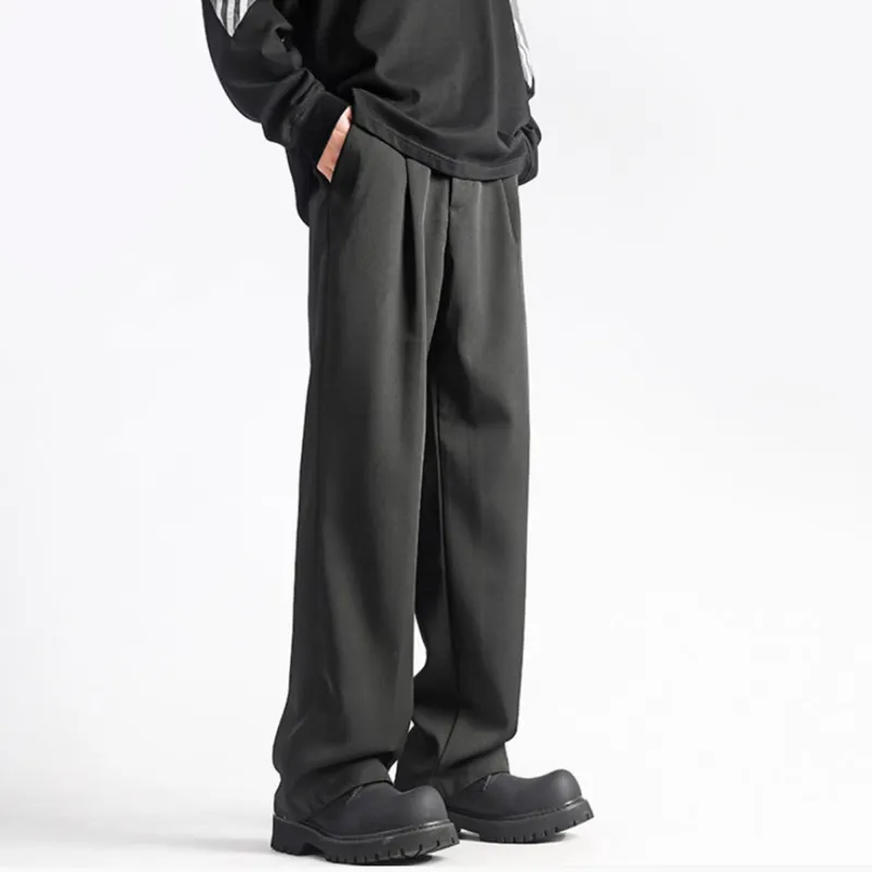 PAEFA Casual Pants Men's Dark Gray-8