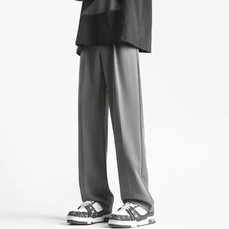 PAEFA Casual Pants Men's Dark Gray-2
