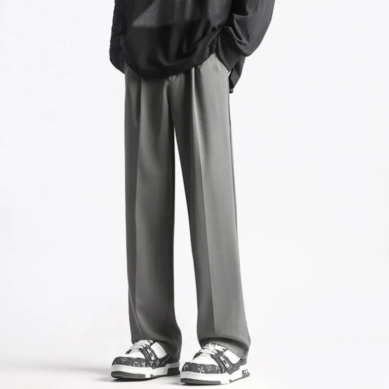 PAEFA Casual Pants Men's Dark Gray-3