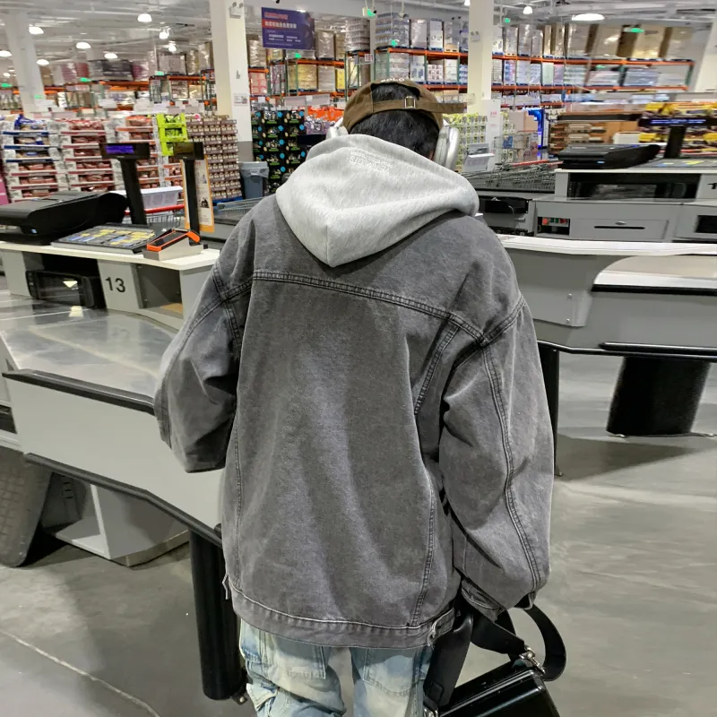 PAEFA Jackets Coats Fleece-Lined Thin Optional Unisex-6