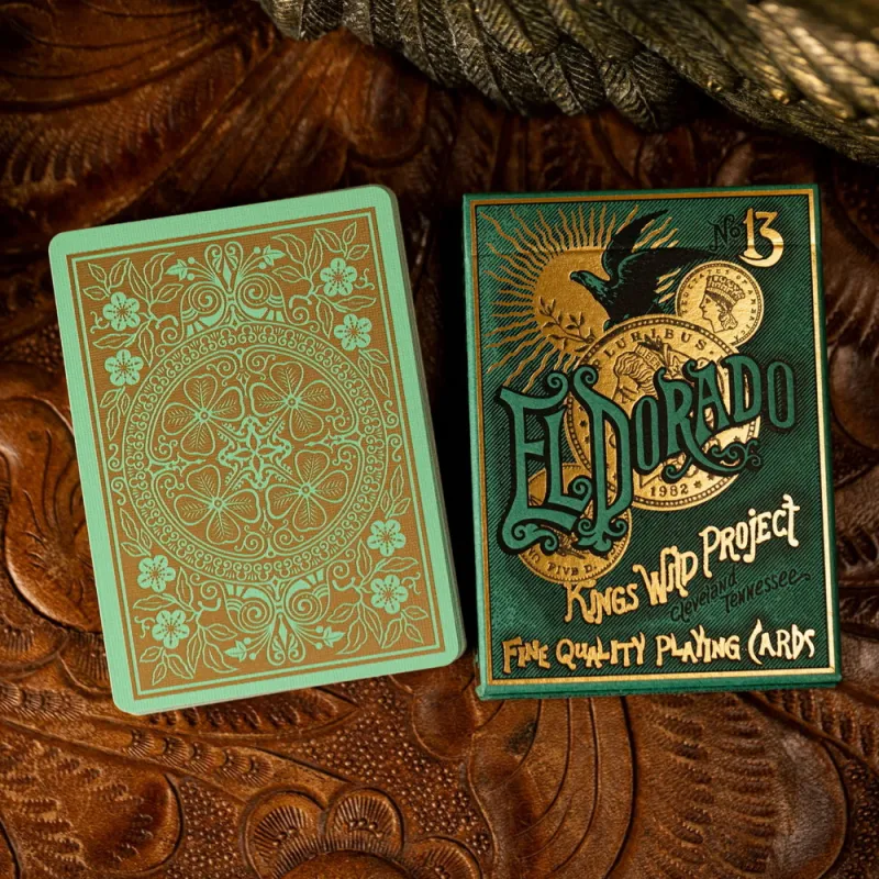 Huiqi Flower Cutting El Dorado Gold Kingdom Kwp Jackson Robinson Poker Cards-3