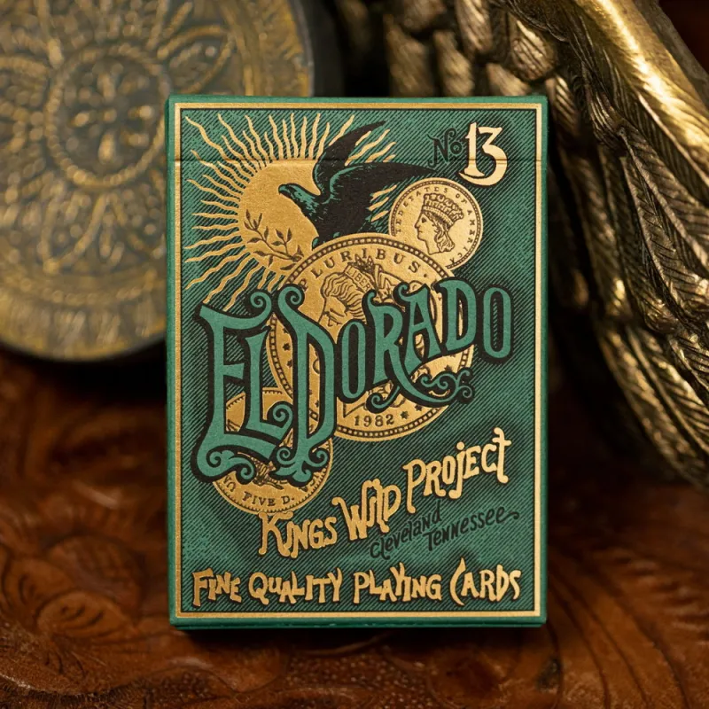 Huiqi Flower Cutting El Dorado Gold Kingdom Kwp Jackson Robinson Poker Cards-2
