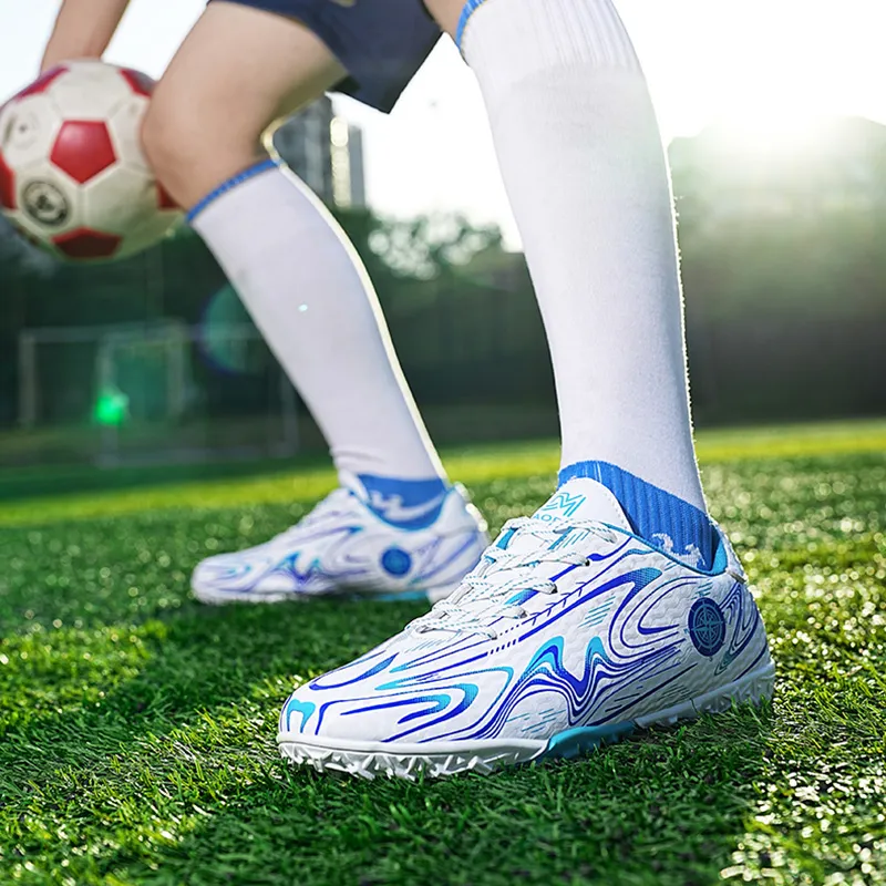 Kayt TF Rubber Broken Studs Non-slip Lightweight Soccer Shoes Unisex-9