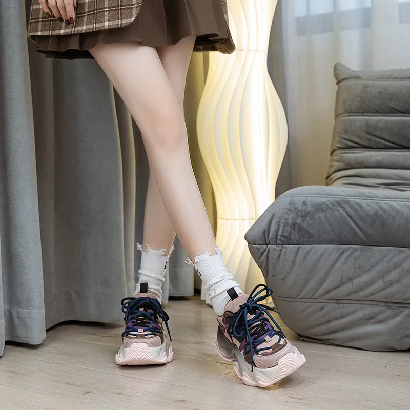 CHOVO Low-Top Chunky Sneakers Women's-8