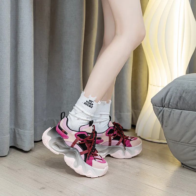 CHOVO Low-Top Chunky Sneakers Women's-3