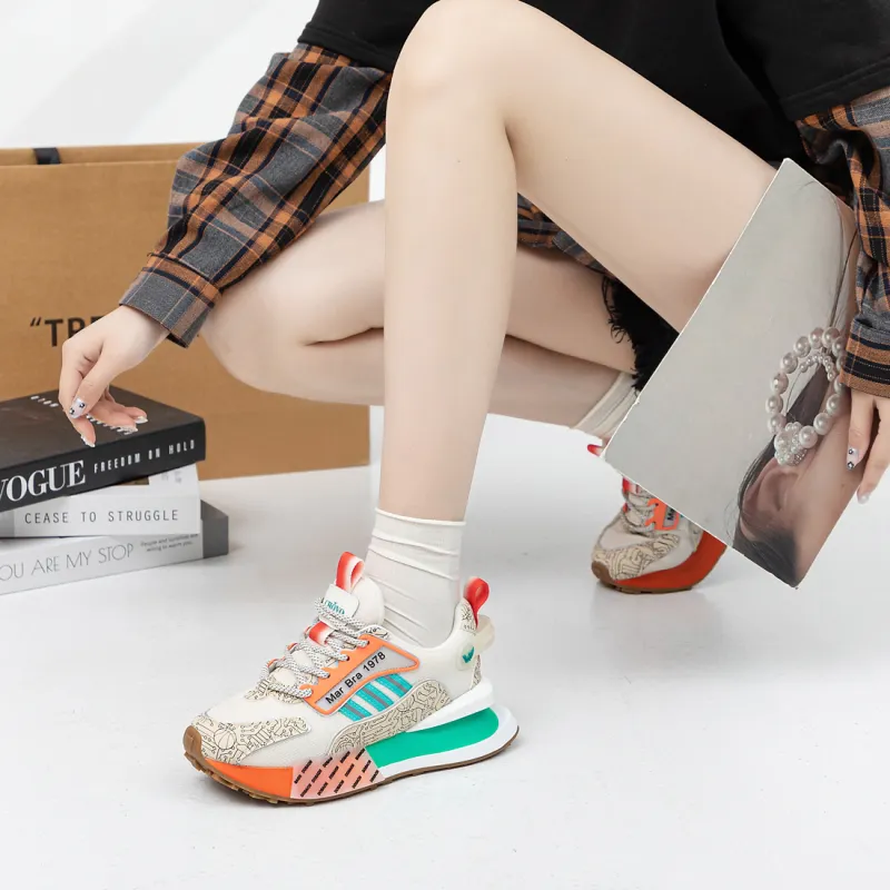 CHOVO Anti-Slip And Wear-Resistant Lightweight Height Increasing Low-Top Casual Shoes Unisex-5