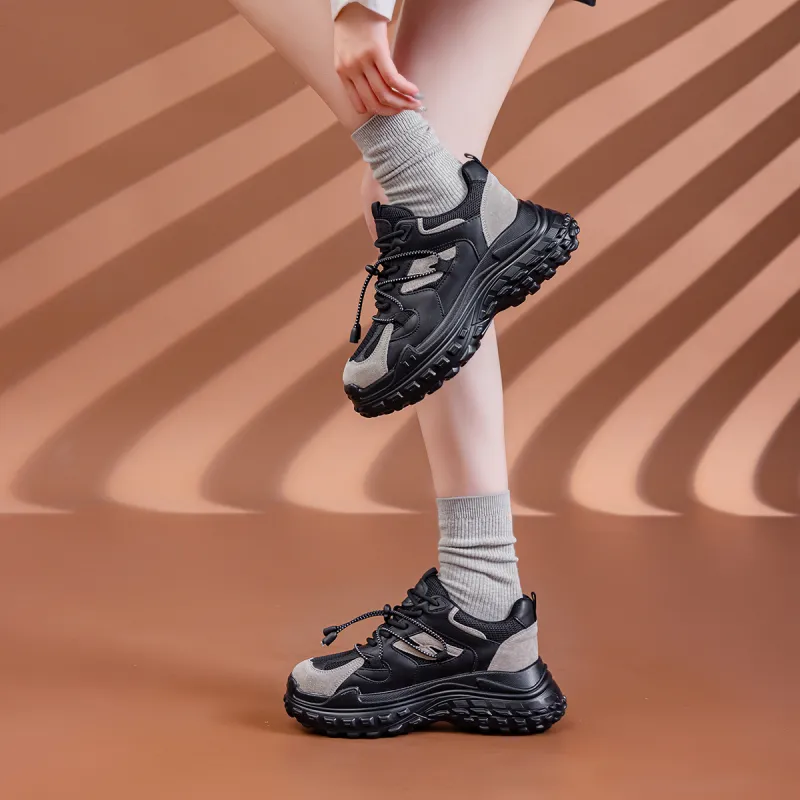 CHOVO Low Top Chunky Sneakers Women's-3