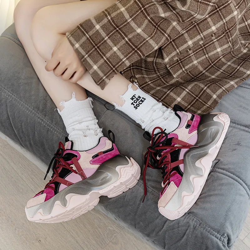 CHOVO Low-Top Chunky Sneakers Women's-2